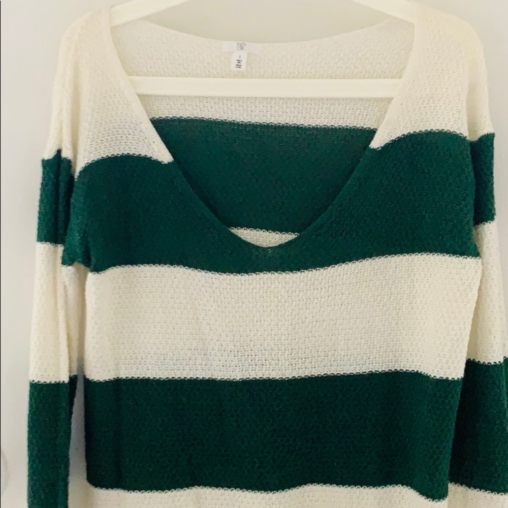 Varsity Knit Longline Knit Sweater from BP